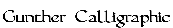 Gunther Calligraphic