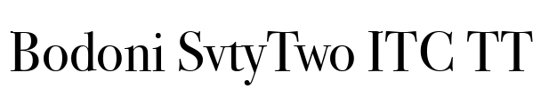 Bodoni SvtyTwo ITC TT