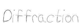 Diffraction Font Image