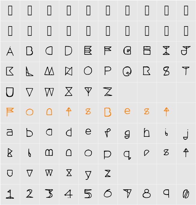 QuestraHollow Character Map