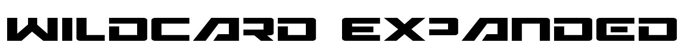 Wildcard Expanded Font Image