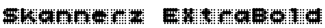 Skannerz ExtraBold Font Image