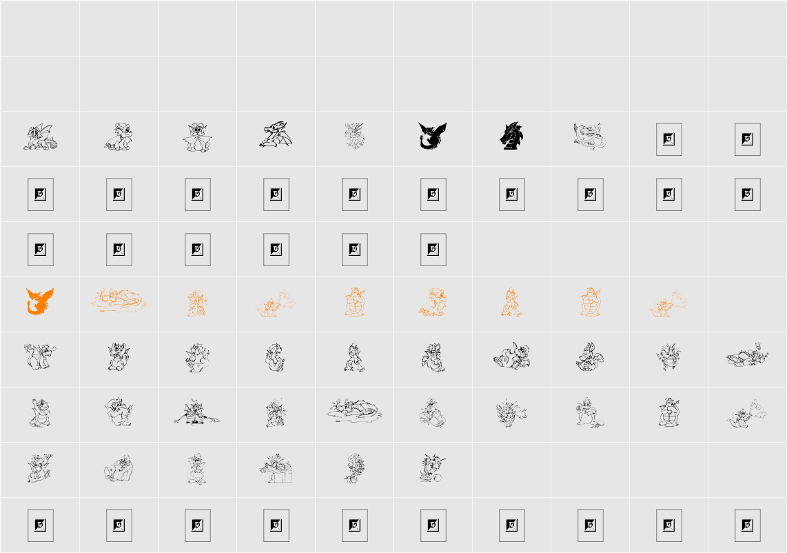Delightful Lil Dragons Character Map