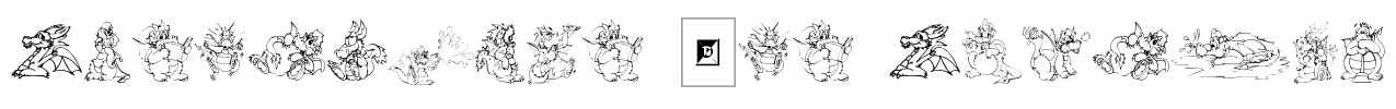Delightful Lil Dragons Font Image