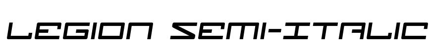 Legion Semi-Italic Font Image