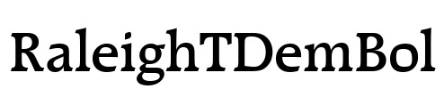 RaleighTDemBol Font Image