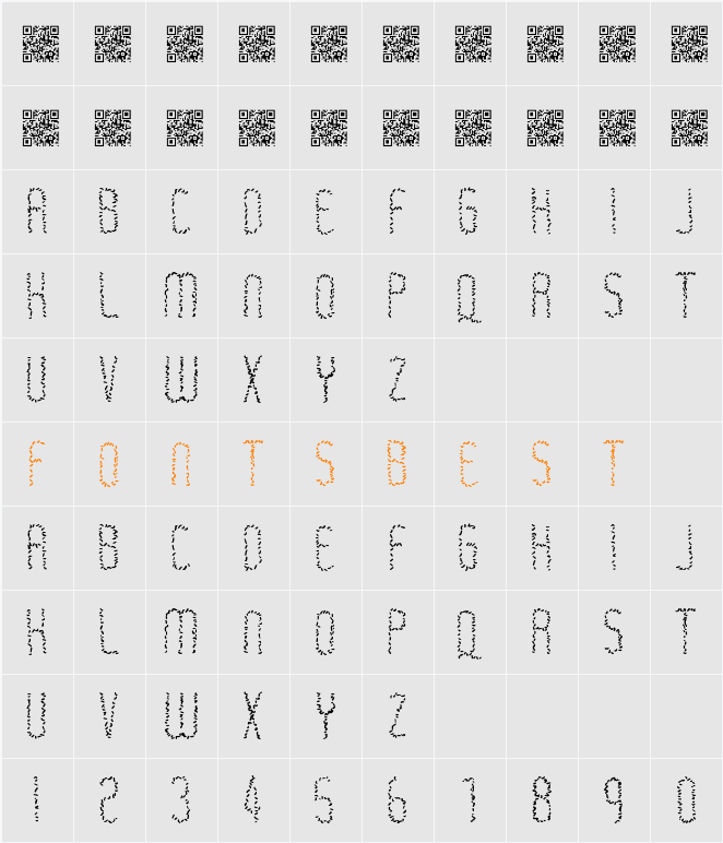 Rastaerize Character Map