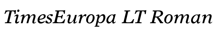 TimesEuropa LT Roman