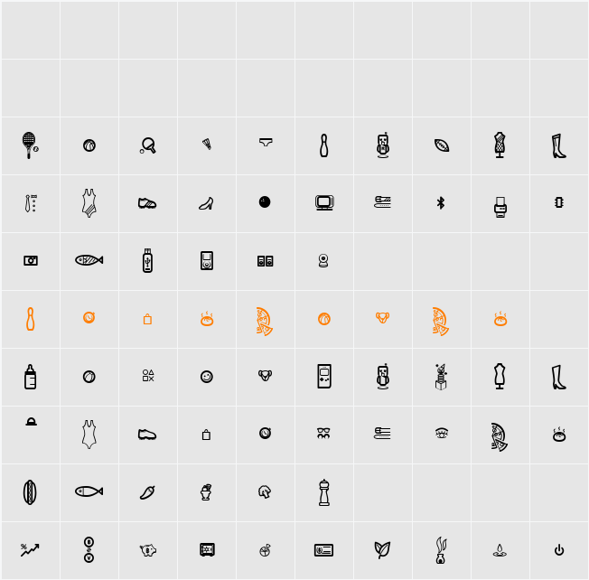 Dingpartment Store Character Map