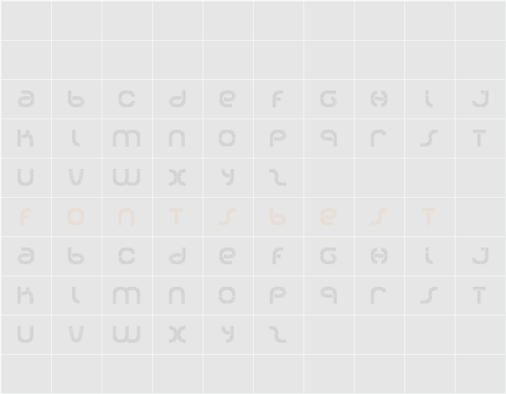 soda light Character Map