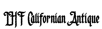 LHF Californian Antique Font Image