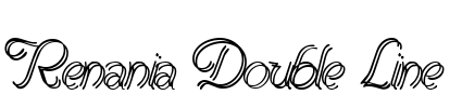 Renania Double Line Font Image