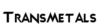 Transmetals Font Image