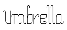 Umbrella Font Image