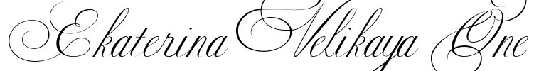 Ekaterina Velikaya One Font Image