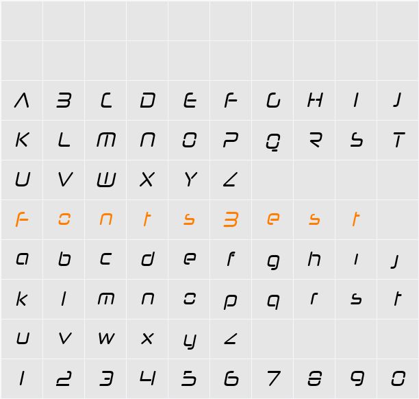 Neuropol Nova Cnd Character Map