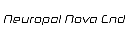 Neuropol Nova Cnd Font Image