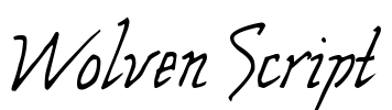 Wolven Script Font Image