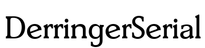 DerringerSerial Font Image