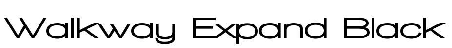 Walkway Expand Black Font Image