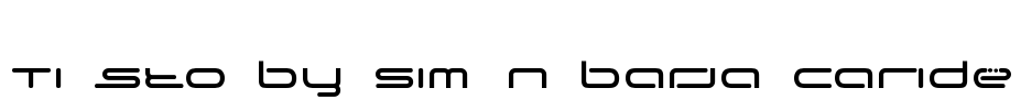 Tiësto By Simón Barja Caride Font Image