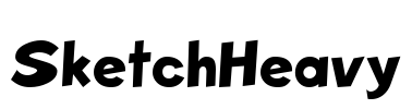 SketchHeavy Font Image