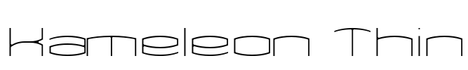 Kameleon Thin Font Image