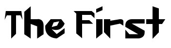 The First Font Image