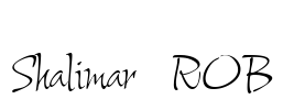 Shalimar ROB Font Image