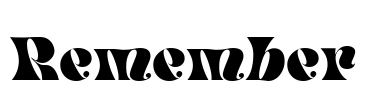 Remember Font Image