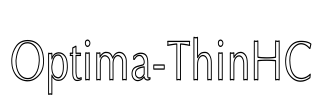 Optima-ThinHC Font Image