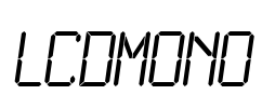 LCDMono Font Image