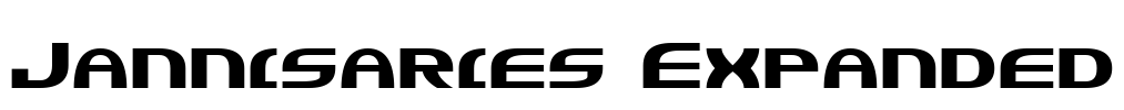 Jannisaries Expanded Font Image