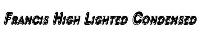 Francis High Lighted Condensed Font Image