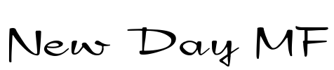 New Day MF Font Image