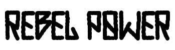 REBEL POWER Font Image