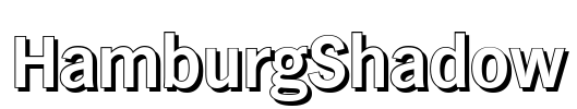 HamburgShadow Font Image