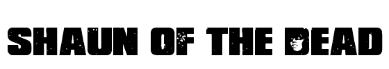 Shaun of the Dead Font Image