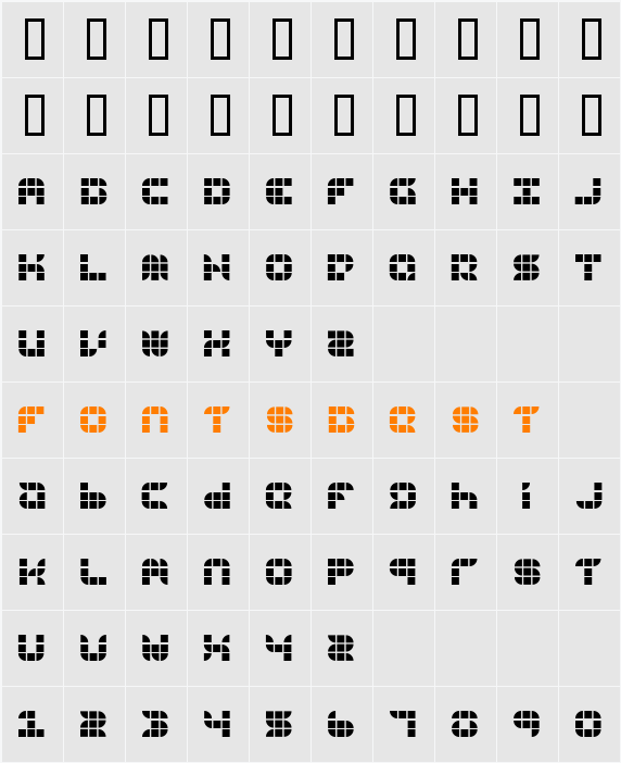 9sqgrd Character Map