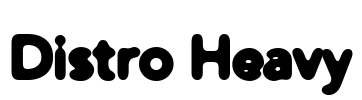 Distro Heavy Font Image