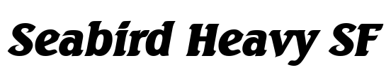 Seabird Heavy SF Font Image