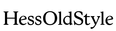 HessOldStyle Font Image