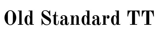 Old Standard TT Font Image
