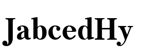 JabcedHy Font Image