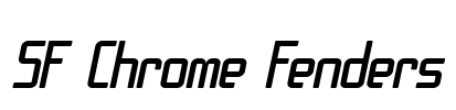 SF Chrome Fenders Font Image