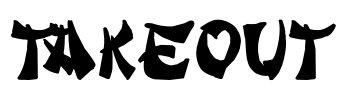 Takeout Font Image