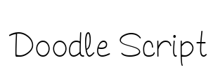 Doodle Script Font Image