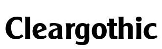 Cleargothic Font Image