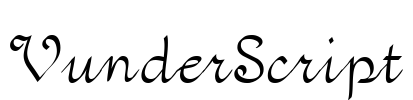 VunderScript Font Image