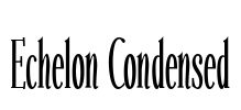Echelon Condensed Font Image